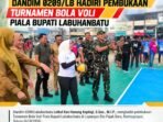 Dandim 0209/Labuhanbatu Dorong Generasi Muda Lewat Turnamen Voli Piala Bupati